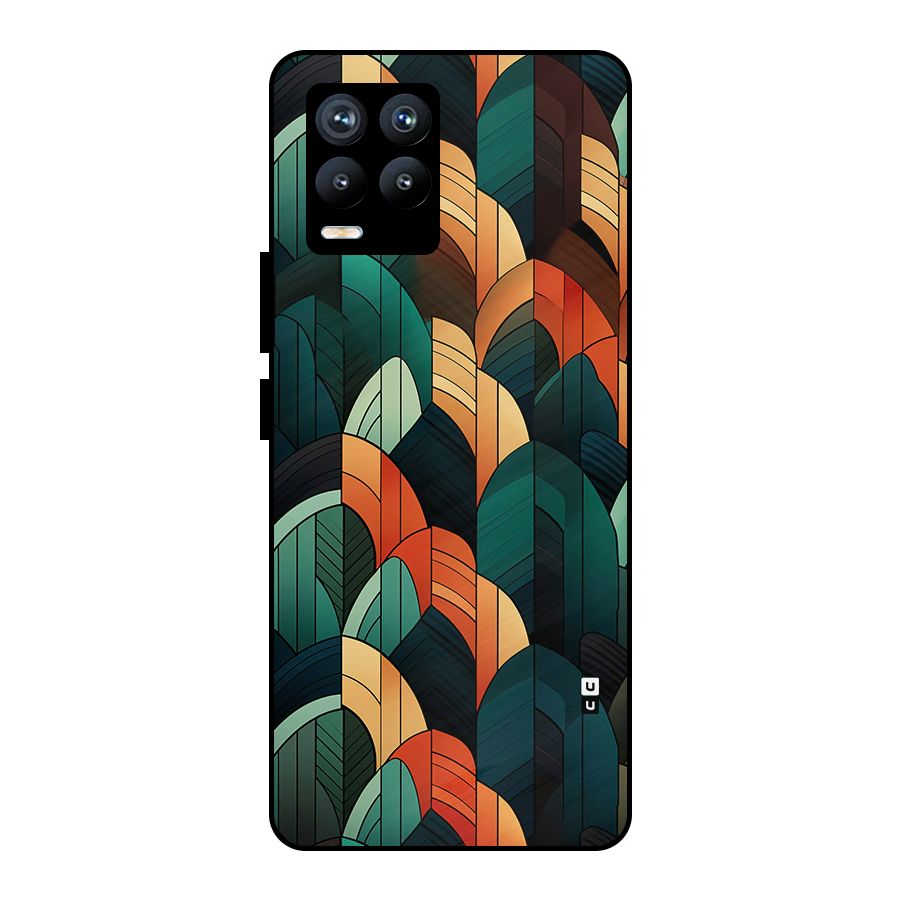 Abstract Seamless Pattern Metal Back Case for Realme 8 Pro