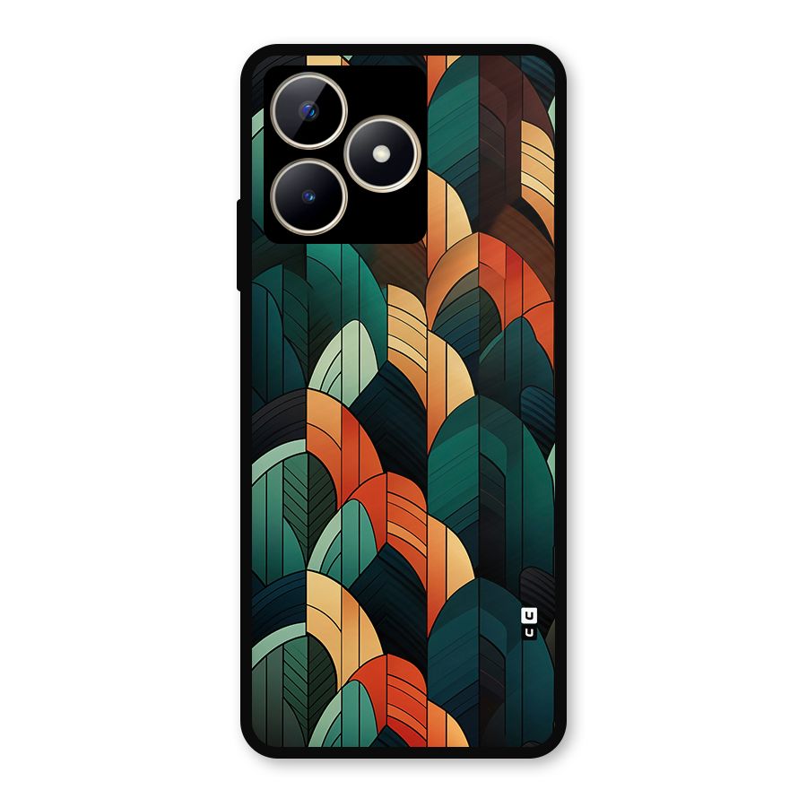 Abstract Seamless Pattern Metal Back Case for Realme C53