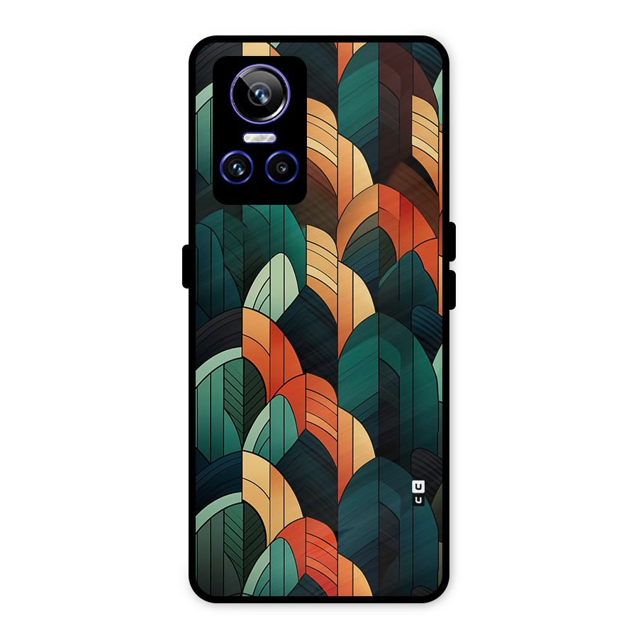 Abstract Seamless Pattern Metal Back Case for Realme GT Neo 3