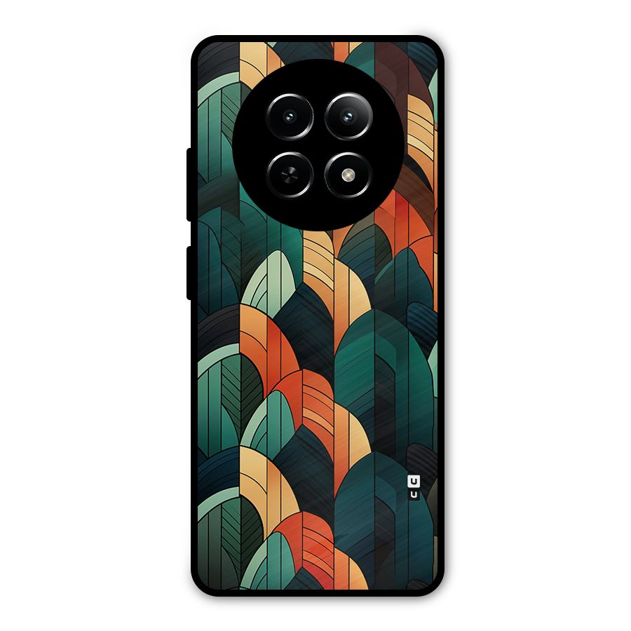 Abstract Seamless Pattern Metal Back Case for Realme Narzo 70x 5G