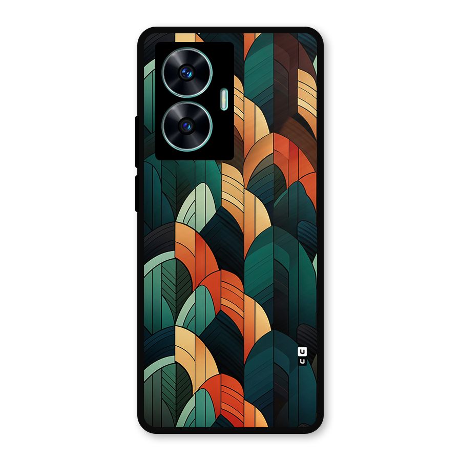 Abstract Seamless Pattern Metal Back Case for Realme Narzo N55
