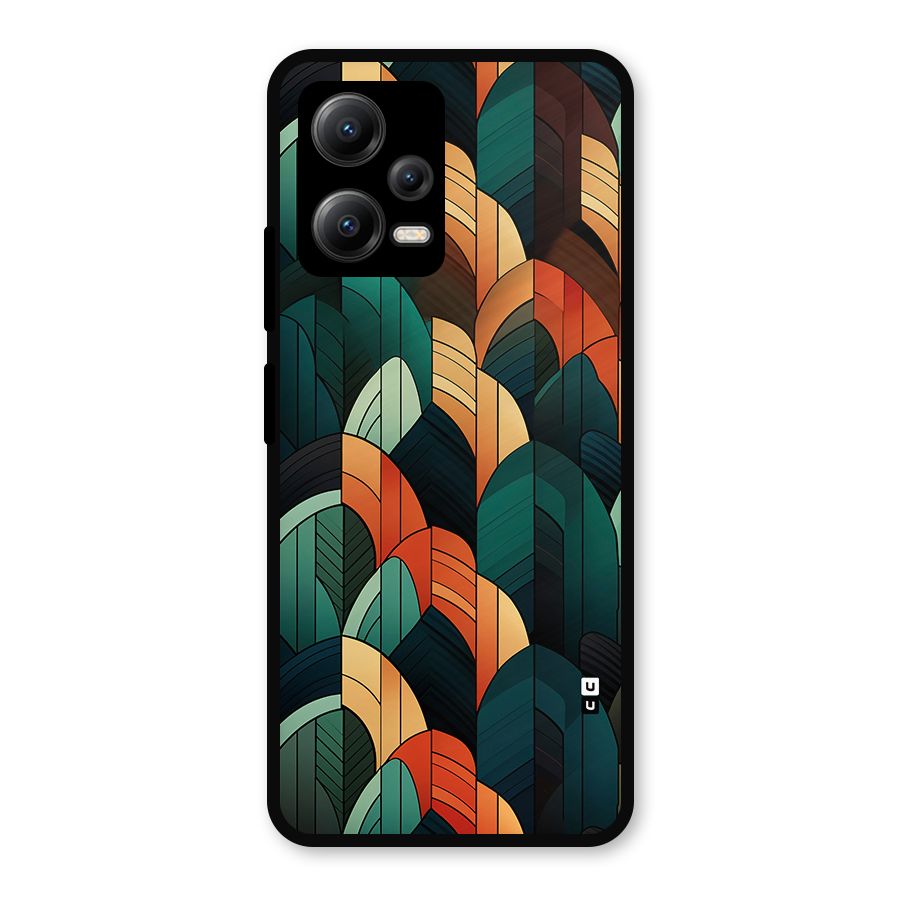 Abstract Seamless Pattern Metal Back Case for Redmi Note 12 5G