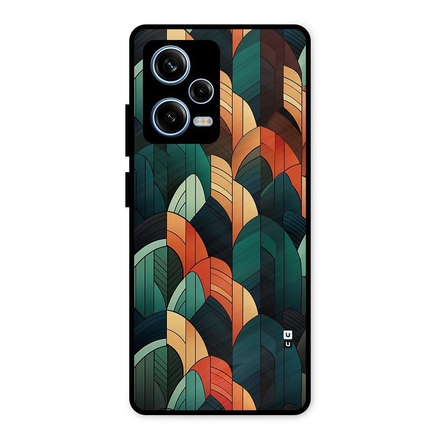 Abstract Seamless Pattern Metal Back Case for Redmi Note 12 Pro