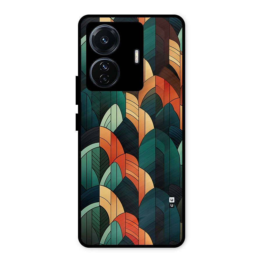 Abstract Seamless Pattern Metal Back Case for Vivo T1 Pro