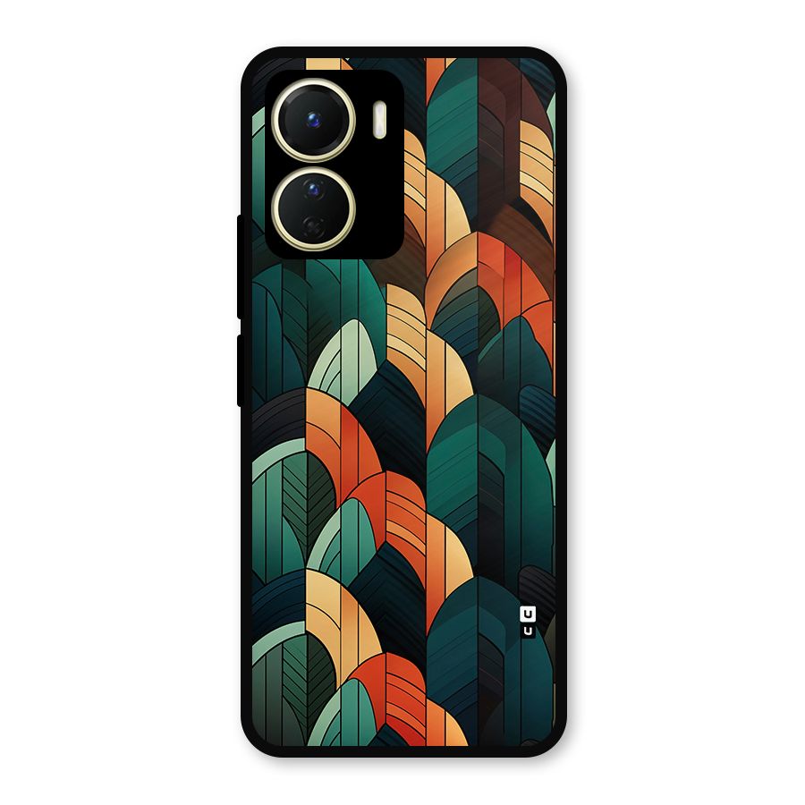 Abstract Seamless Pattern Metal Back Case for Vivo T2x