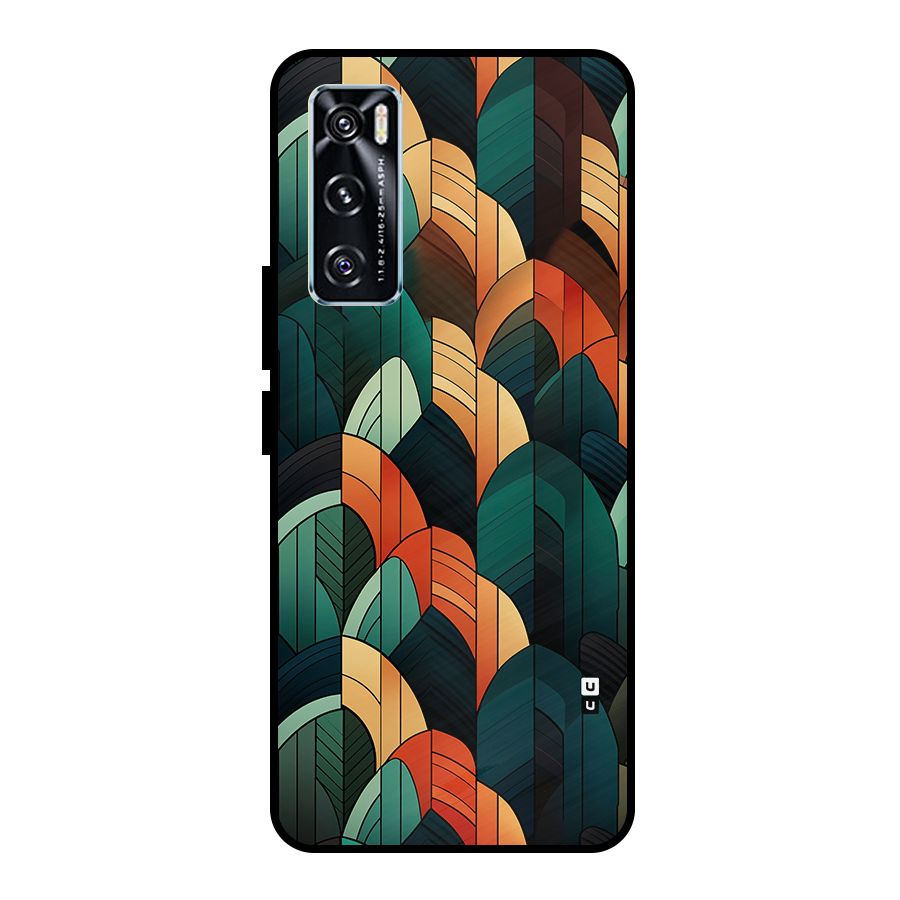 Abstract Seamless Pattern Metal Back Case for Vivo V20 SE