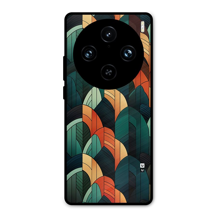 Abstract Seamless Pattern Metal Back Case for Vivo X100 Pro