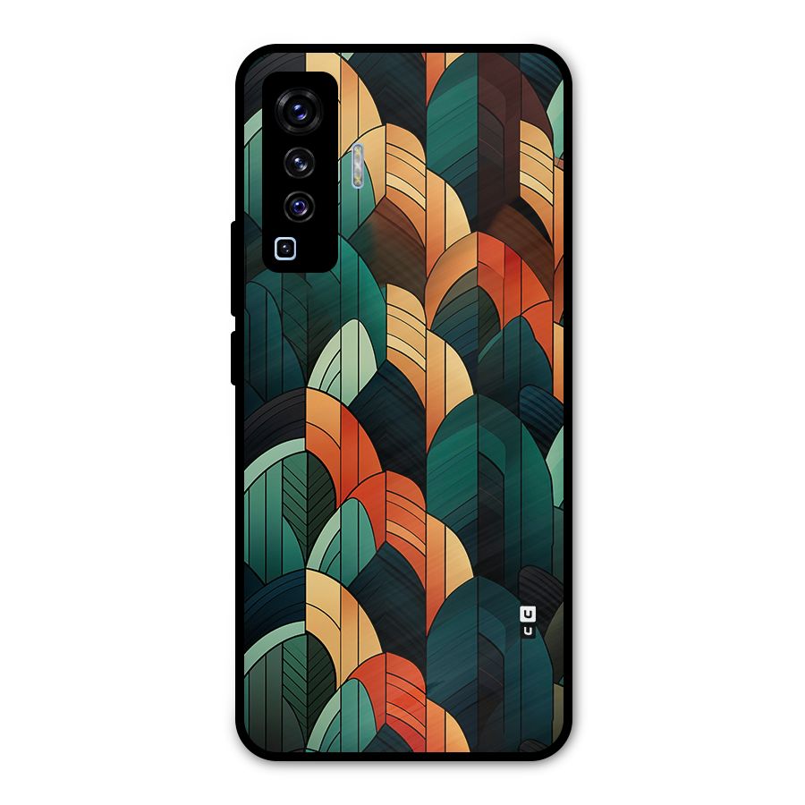Abstract Seamless Pattern Metal Back Case for Vivo X50