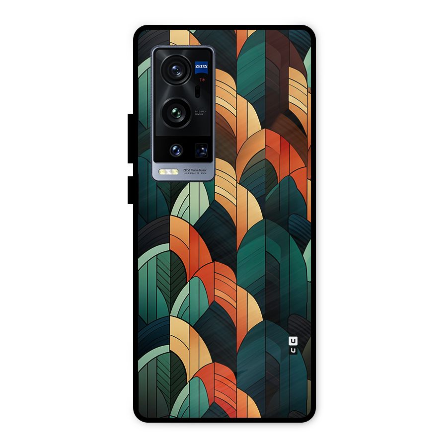 Abstract Seamless Pattern Metal Back Case for Vivo X60 Pro Plus