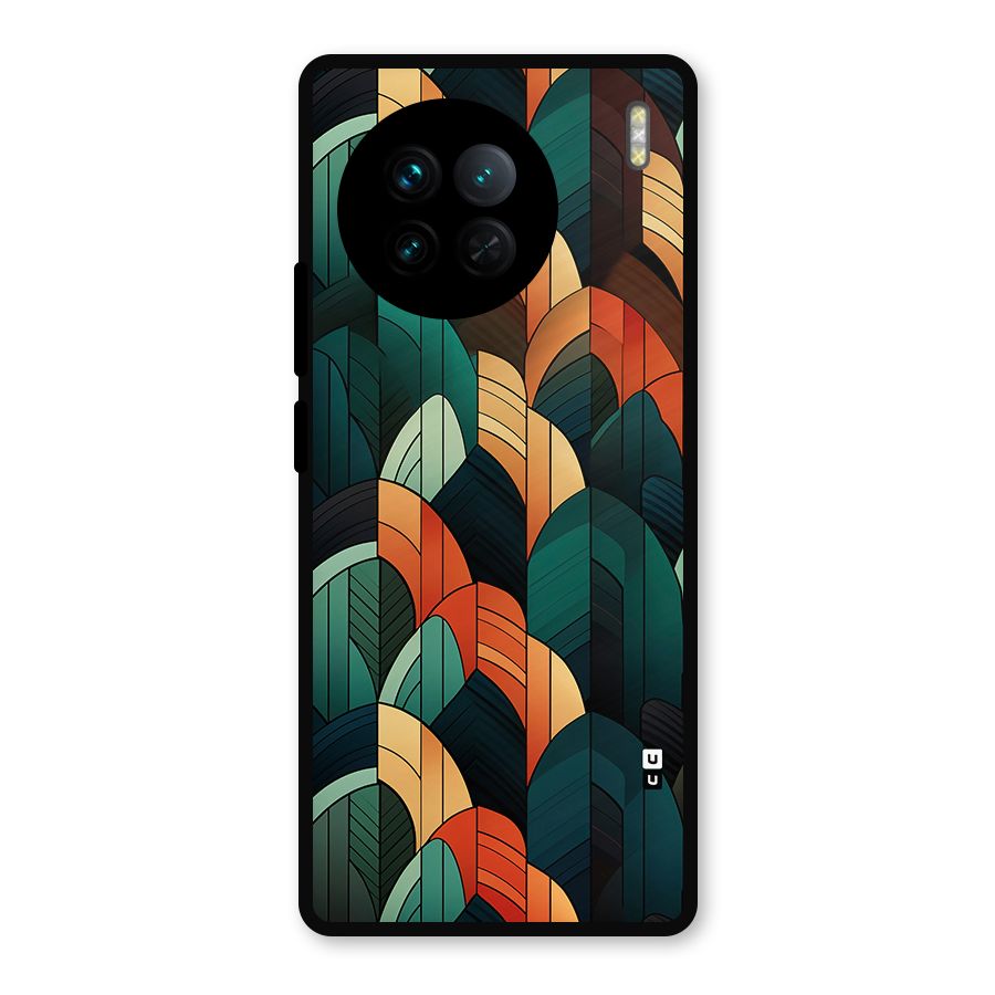 Abstract Seamless Pattern Metal Back Case for Vivo X90
