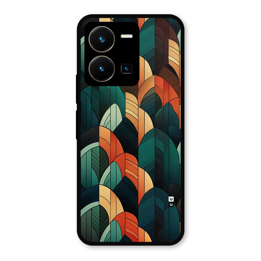 Abstract Seamless Pattern Metal Back Case for Vivo Y35