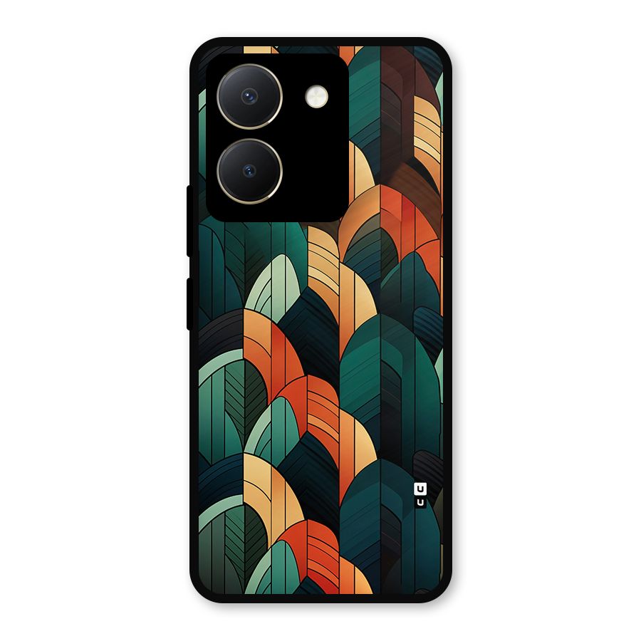 Abstract Seamless Pattern Metal Back Case for Vivo Y36