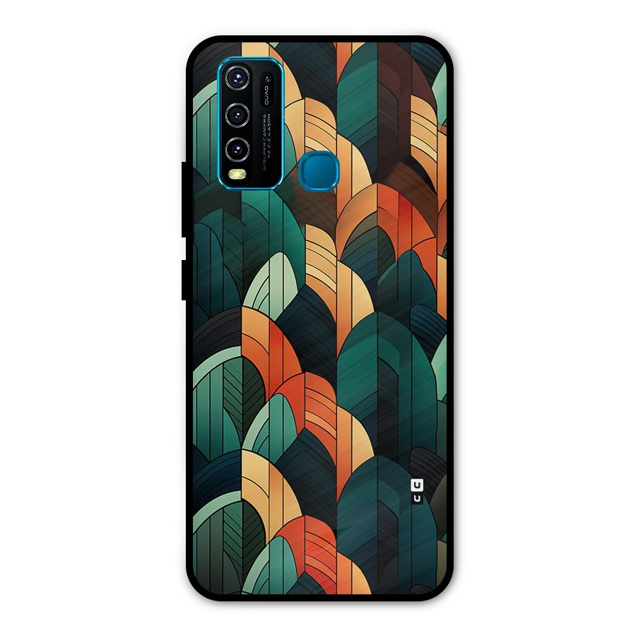 Abstract Seamless Pattern Metal Back Case for Vivo Y50