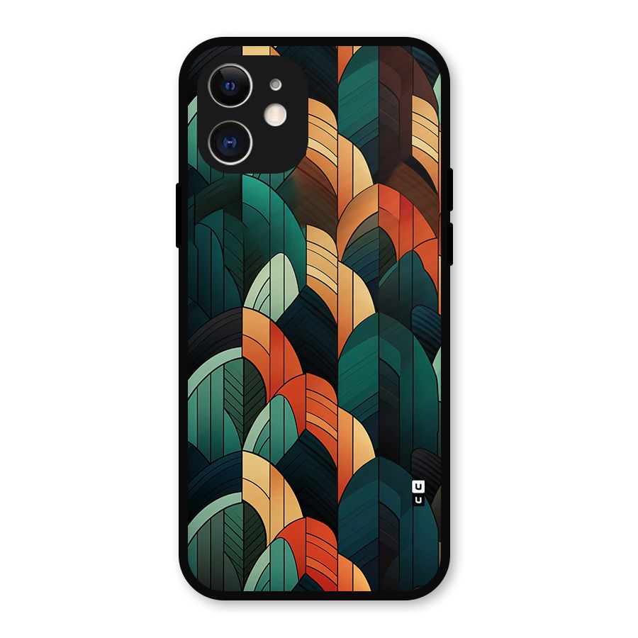 Abstract Seamless Pattern Metal Back Case for iPhone 12