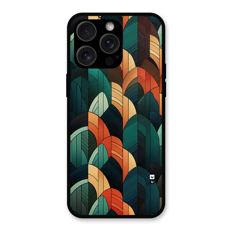 Abstract Seamless Pattern Metal Back Case for iPhone 15 Pro Max