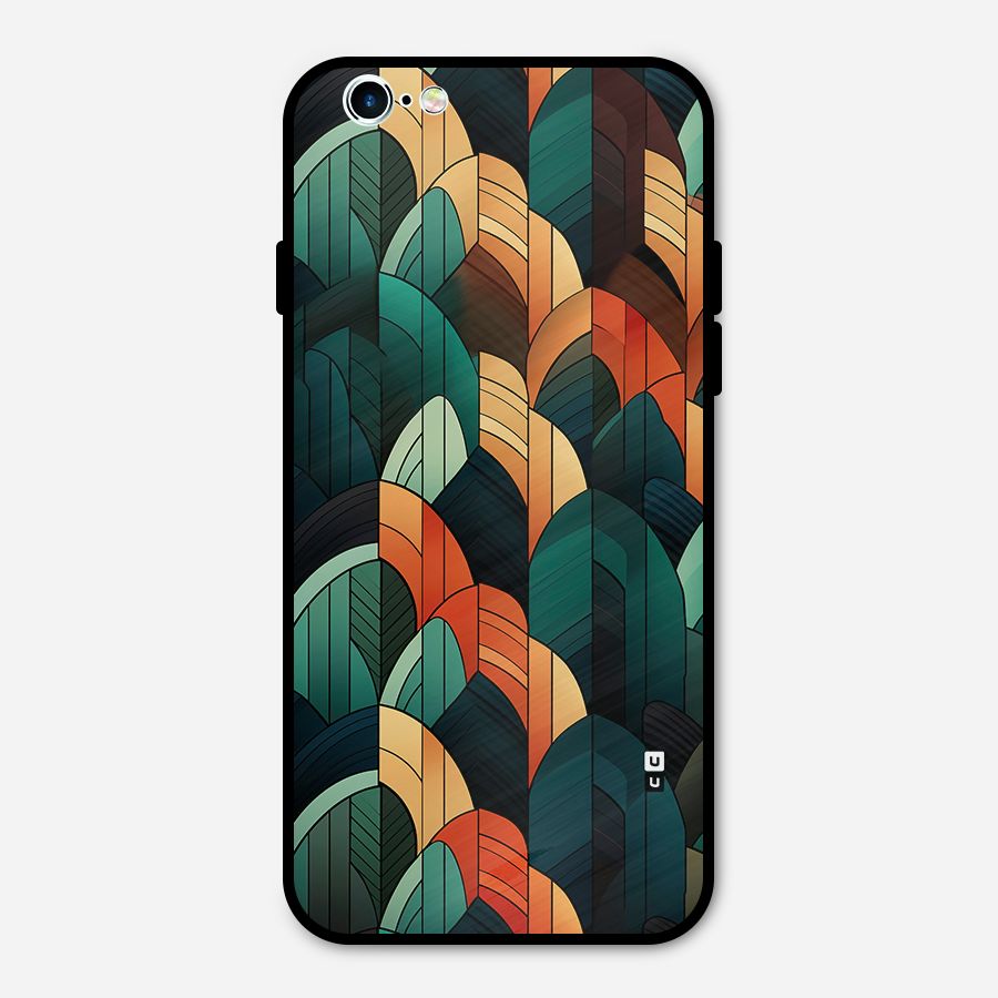 Abstract Seamless Pattern Metal Back Case for iPhone 6 6s