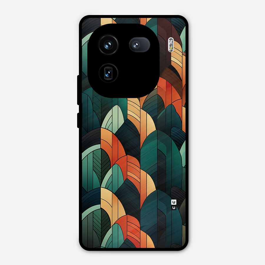 Abstract Seamless Pattern Metal Back Case for iQOO 12