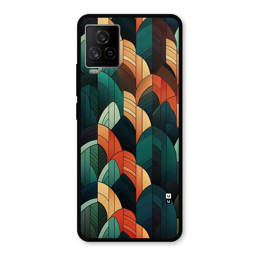 Abstract Seamless Pattern Metal Back Case for iQOO 7 Legend 5G