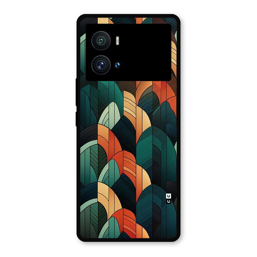 Abstract Seamless Pattern Metal Back Case for iQOO 9 Pro