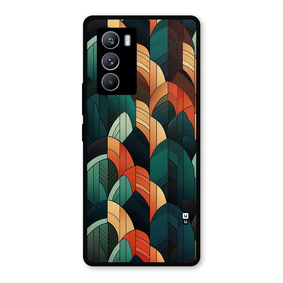 Abstract Seamless Pattern Metal Back Case for iQOO 9 SE