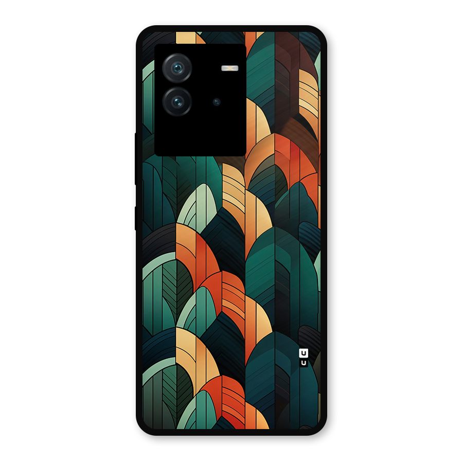 Abstract Seamless Pattern Metal Back Case for iQOO Neo 6 5G