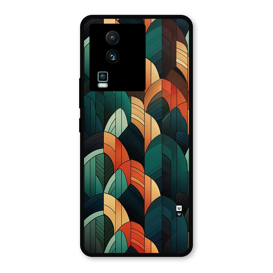 Abstract Seamless Pattern Metal Back Case for iQOO Neo 7