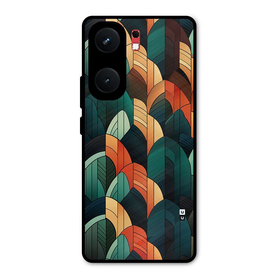 Abstract Seamless Pattern Metal Back Case for iQOO Neo 9 Pro