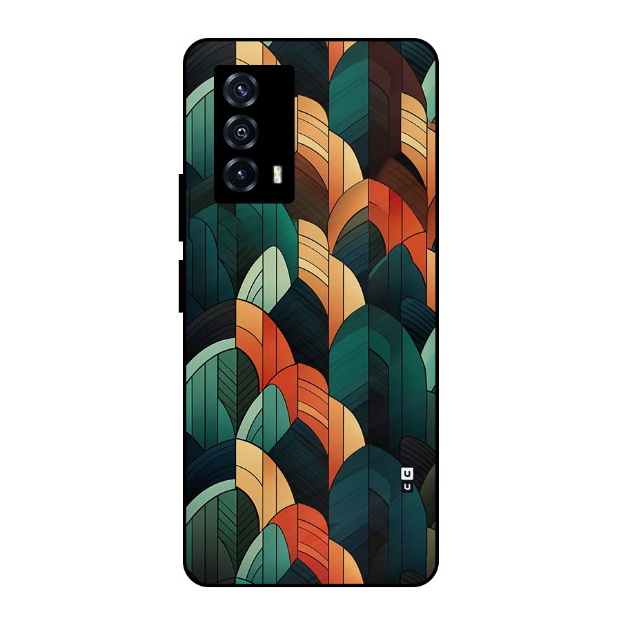 Abstract Seamless Pattern Metal Back Case for iQOO Z5