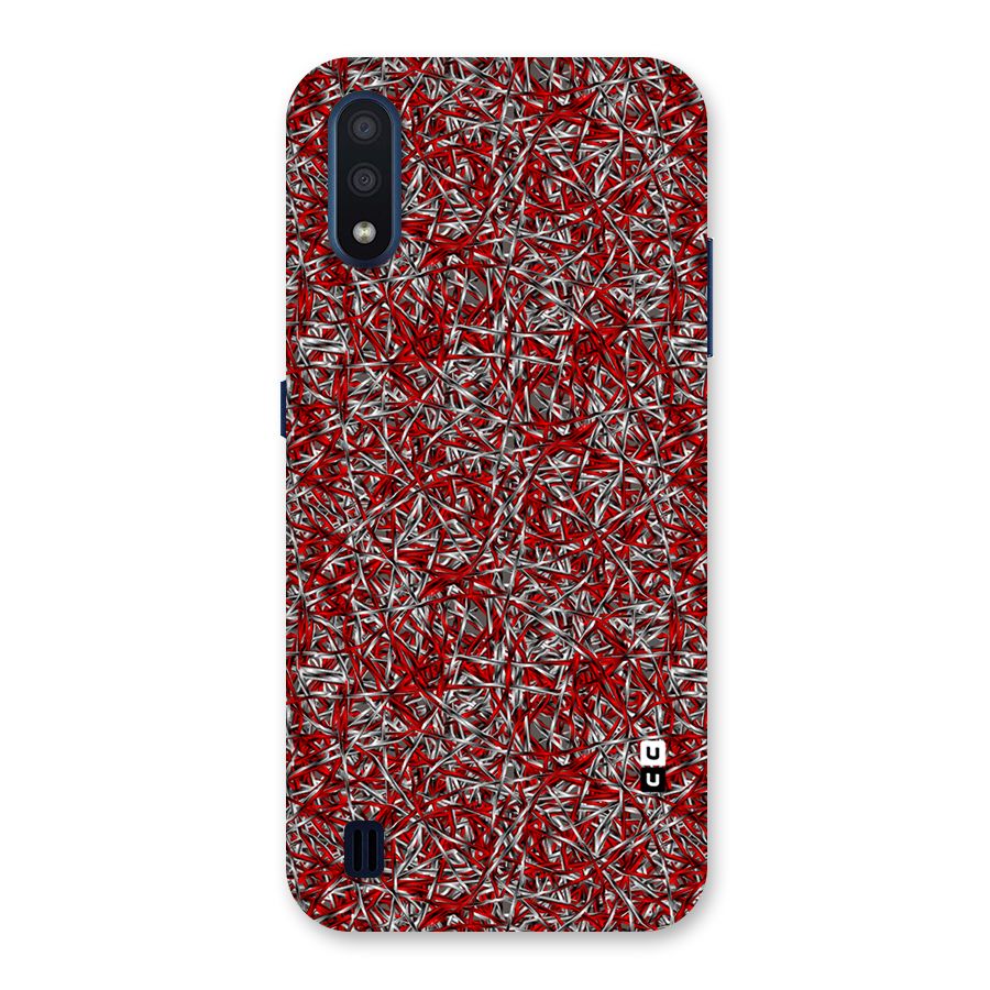 Abstract Threads Back Case for Galaxy M01