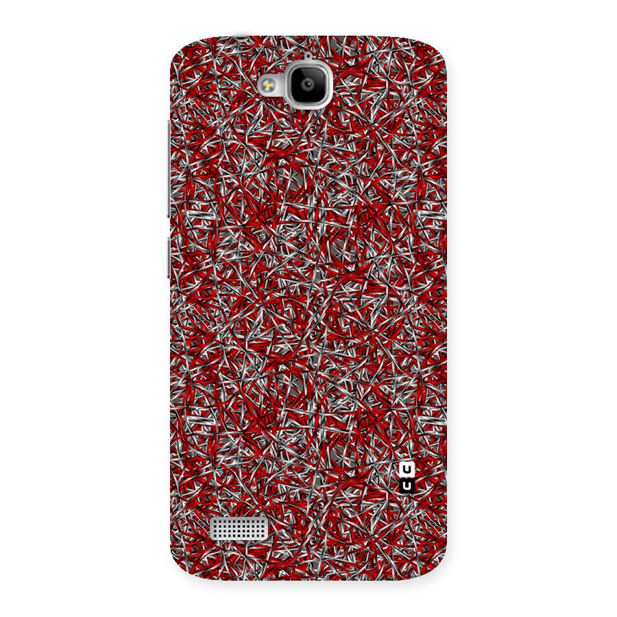 Abstract Threads Back Case for Honor Holly