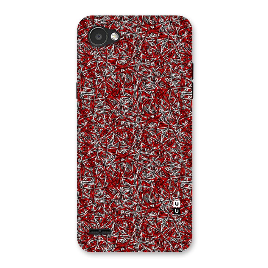 Abstract Threads Back Case for LG Q6