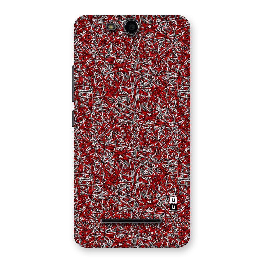 Abstract Threads Back Case for Micromax Canvas Juice 3 Q392