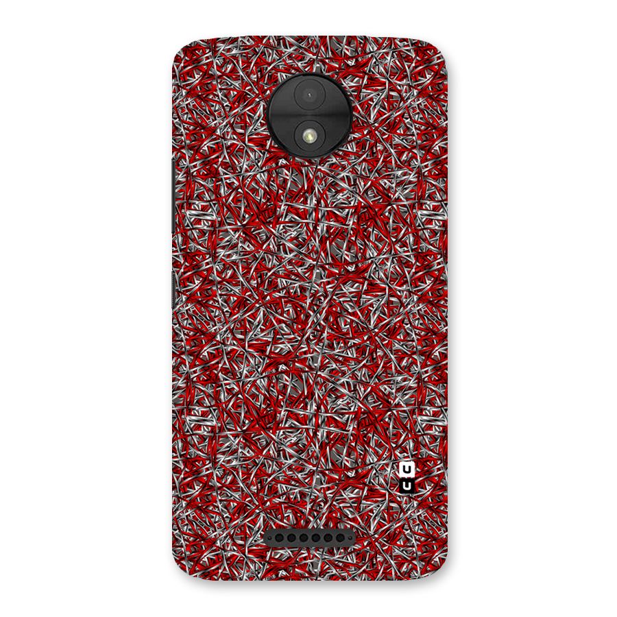 Abstract Threads Back Case for Moto C