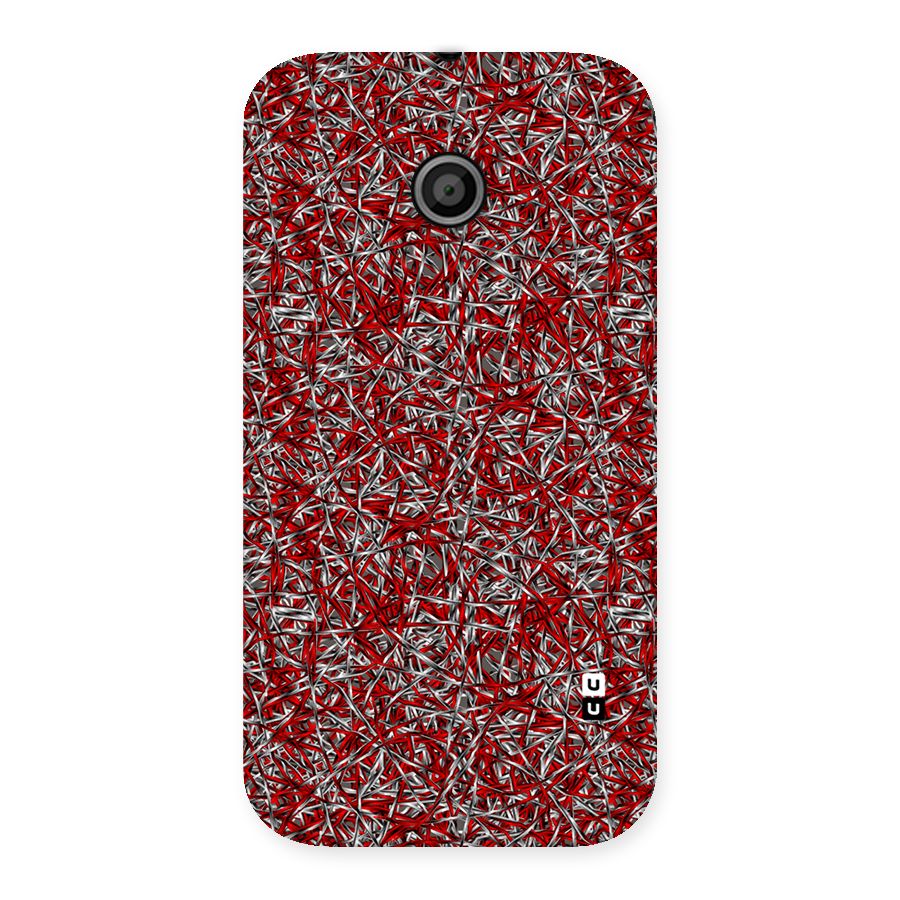 Abstract Threads Back Case for Moto E