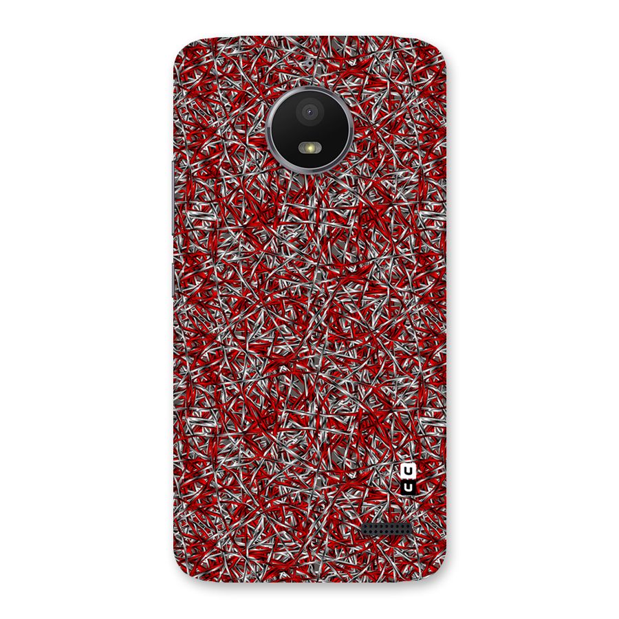 Abstract Threads Back Case for Moto E4