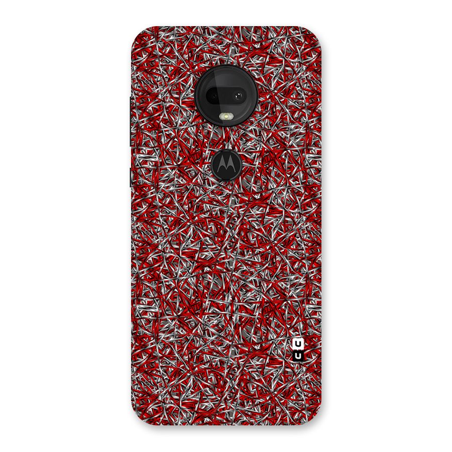 Abstract Threads Back Case for Moto G7