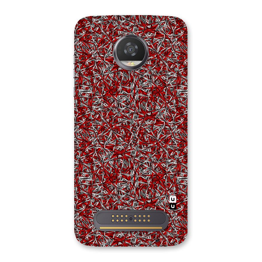 Abstract Threads Back Case for Moto Z2 Play