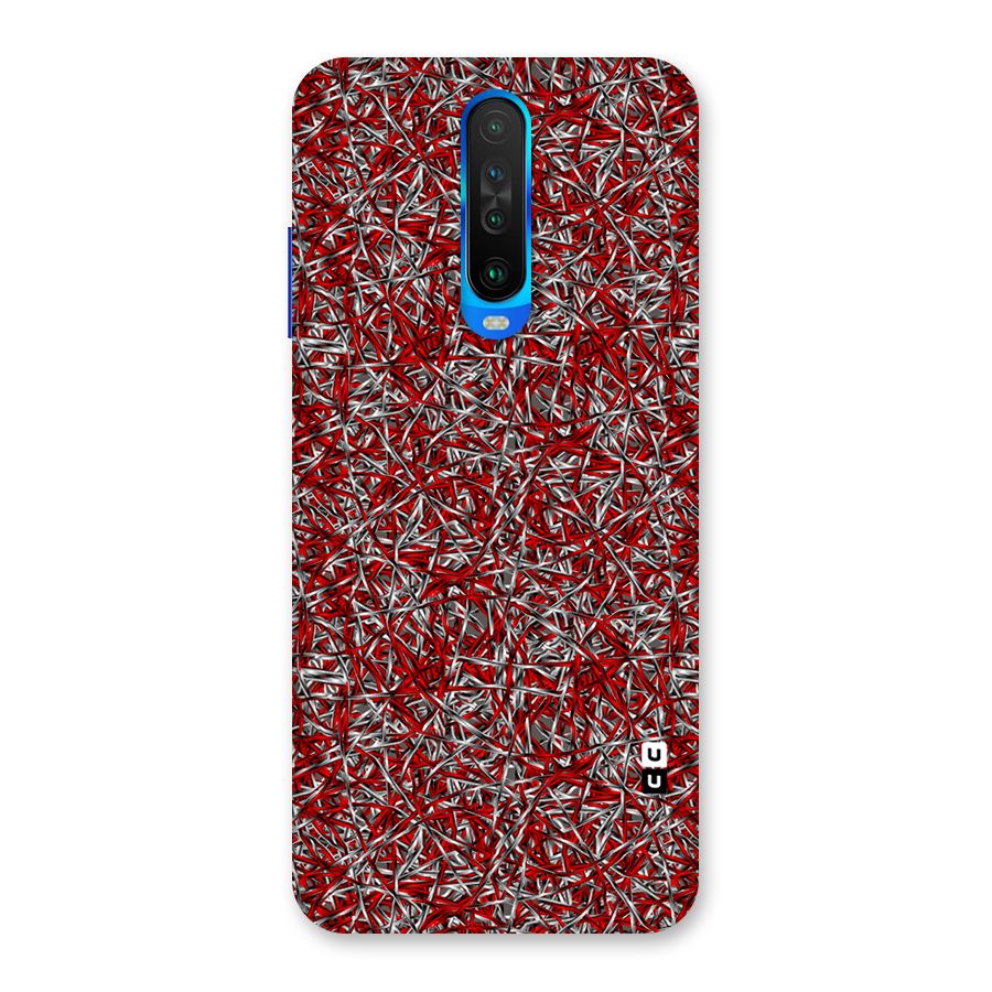 Abstract Threads Back Case for Poco X2