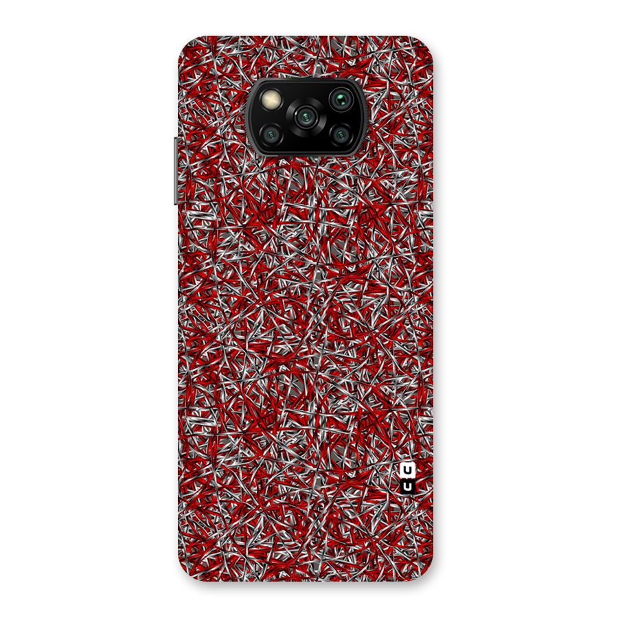 Abstract Threads Back Case for Poco X3