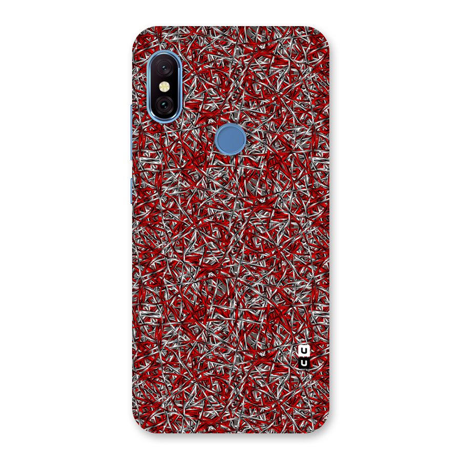 Abstract Threads Back Case for Redmi Note 6 Pro