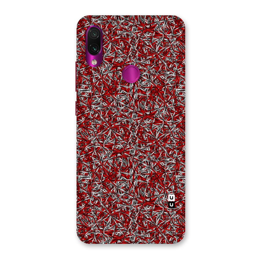 Abstract Threads Back Case for Redmi Note 7 Pro