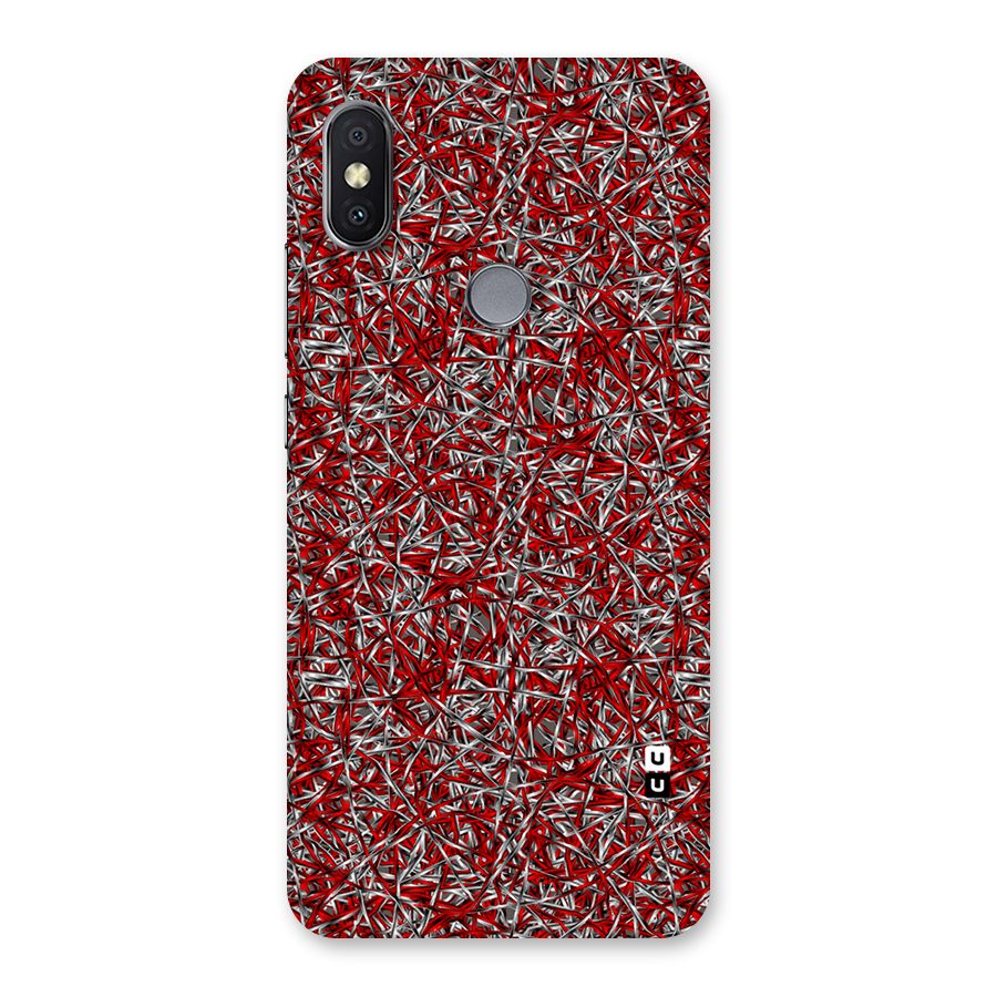 Abstract Threads Back Case for Redmi Y2