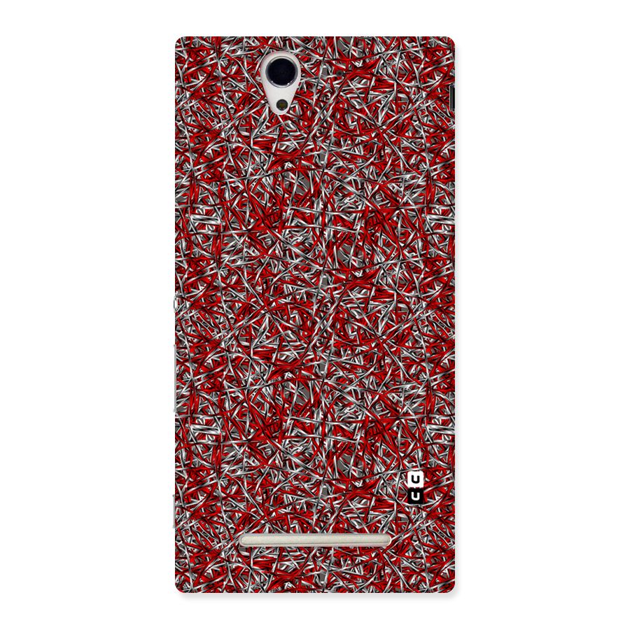 Abstract Threads Back Case for Sony Xperia C3