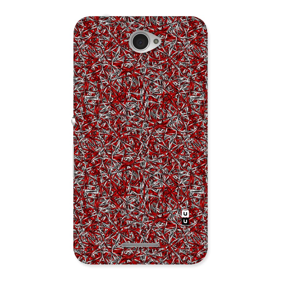 Abstract Threads Back Case for Sony Xperia E4
