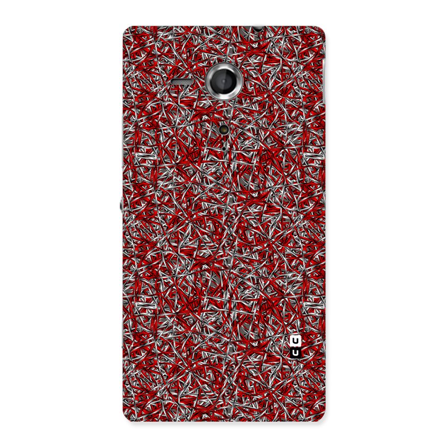 Abstract Threads Back Case for Sony Xperia SP