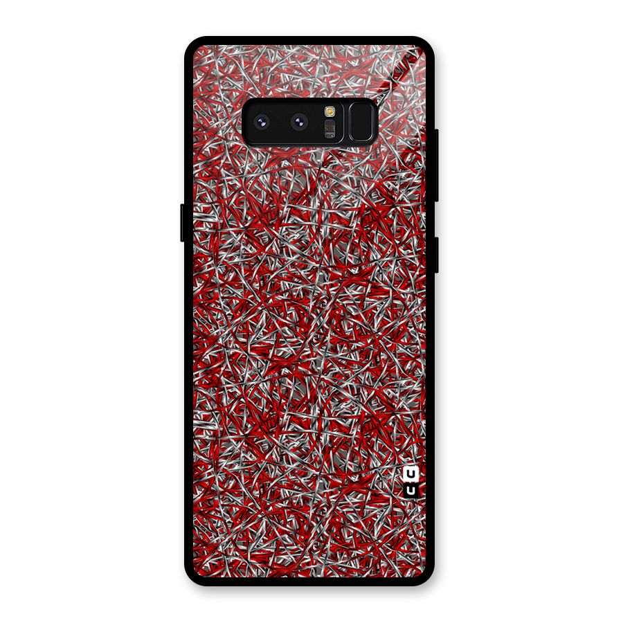 Abstract Threads Glass Back Case for Galaxy Note 8