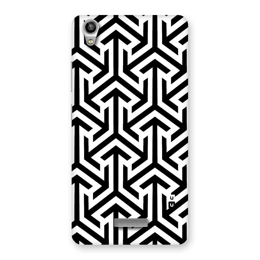 Abstract Triple Arrows Back Case for Lava-Pixel-V1
