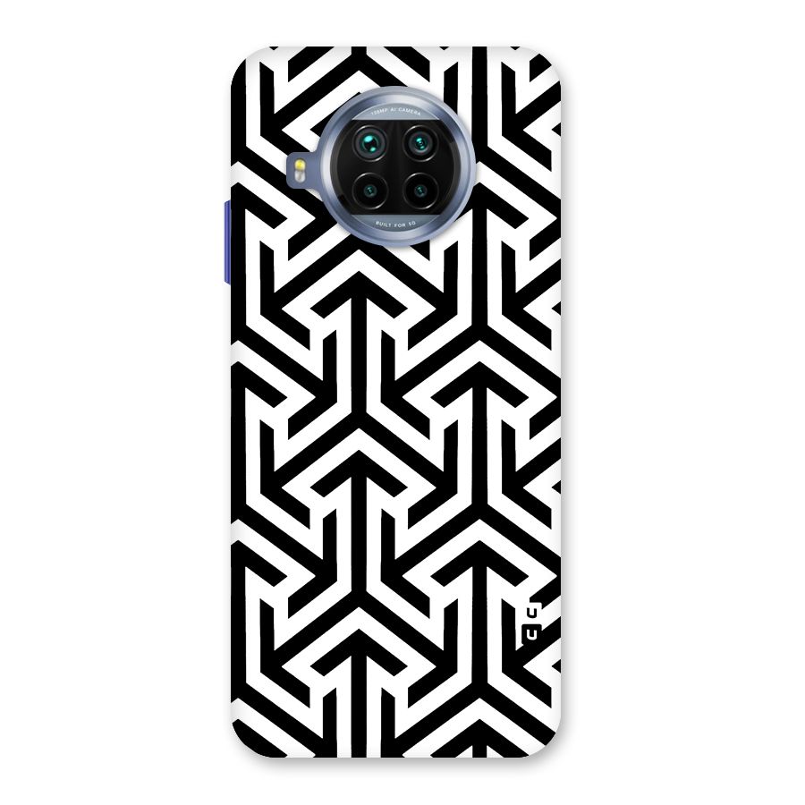 Abstract Triple Arrows Glass Back Case for Mi 10i