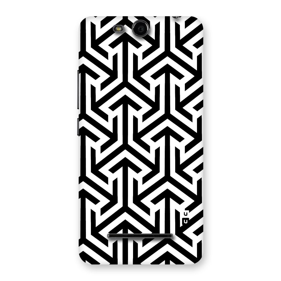Abstract Triple Arrows Back Case for Micromax Canvas Juice 3 Q392