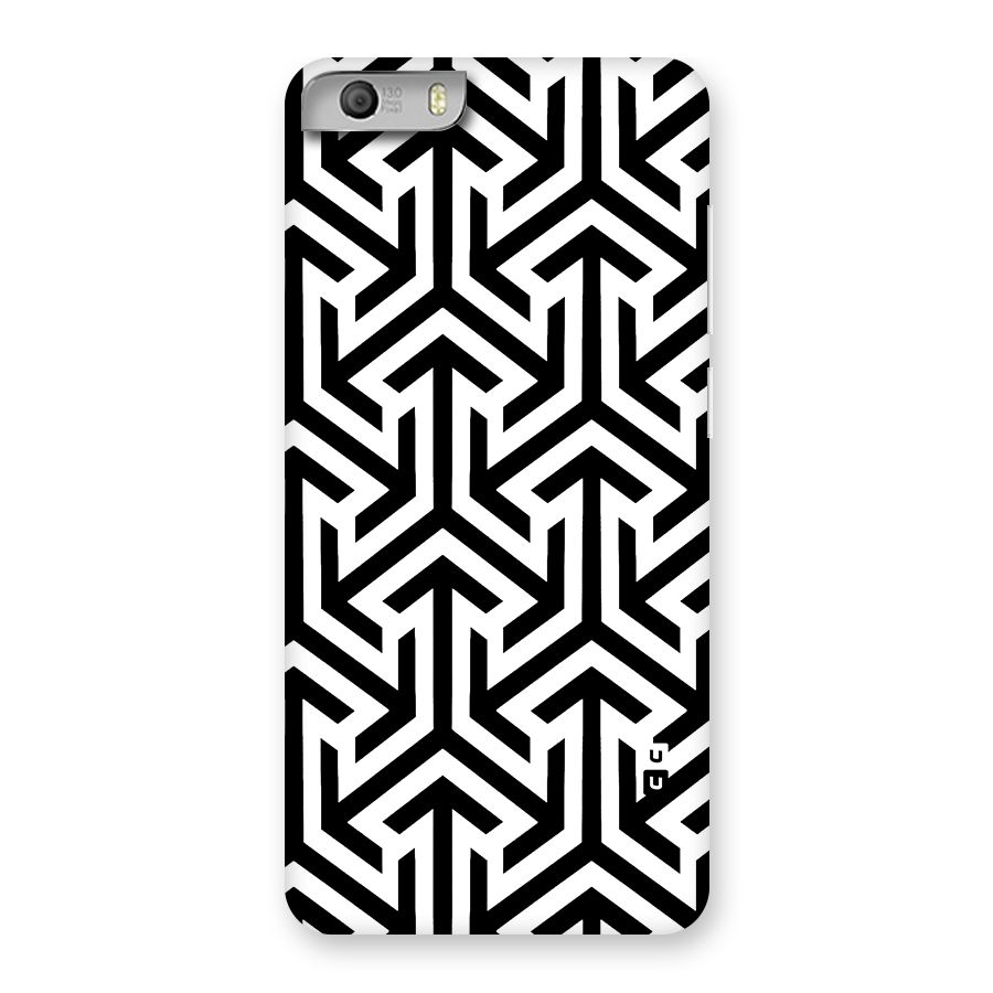 Abstract Triple Arrows Back Case for Micromax Canvas Knight 2
